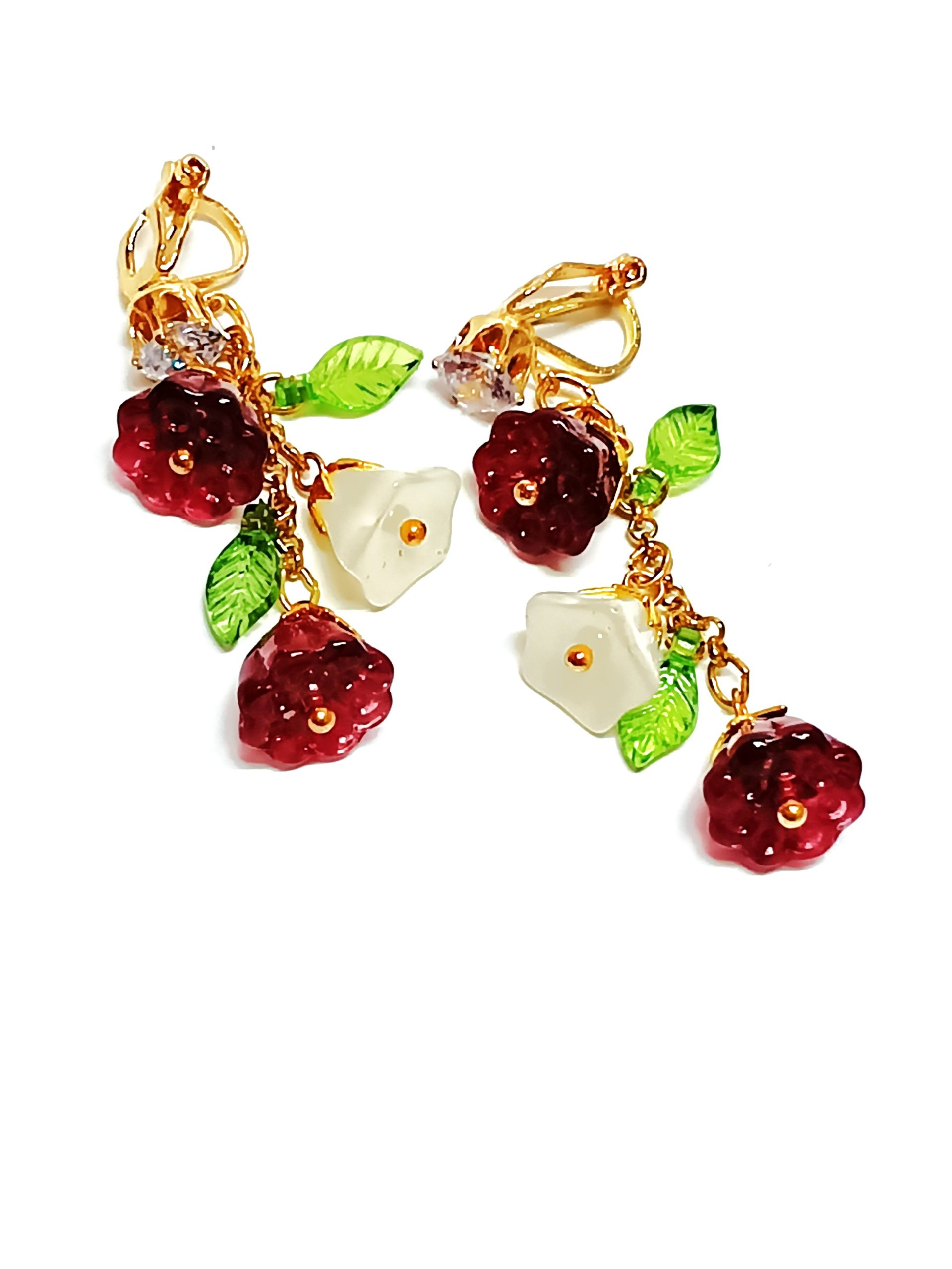 チェコビーズのイヤリング