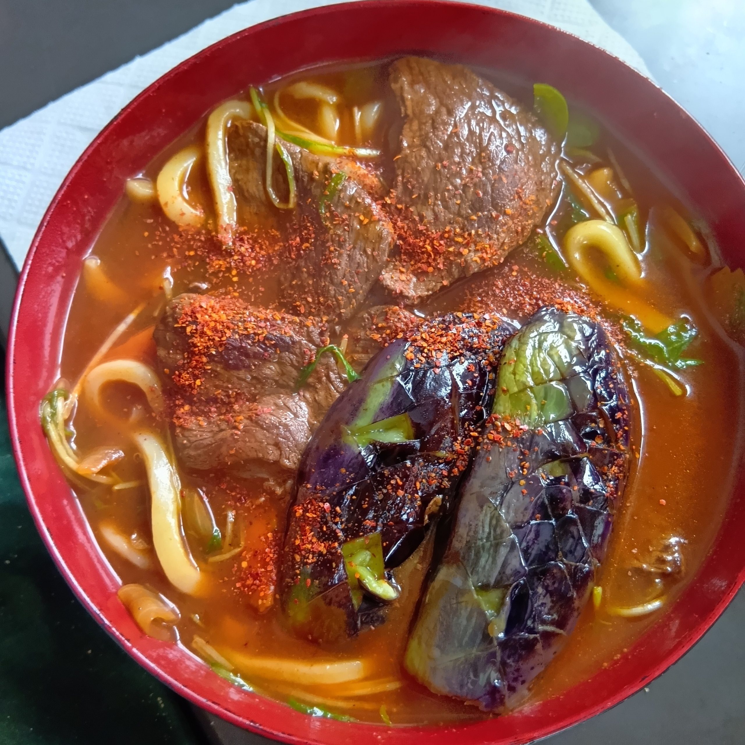 鹿肉カレーうどん